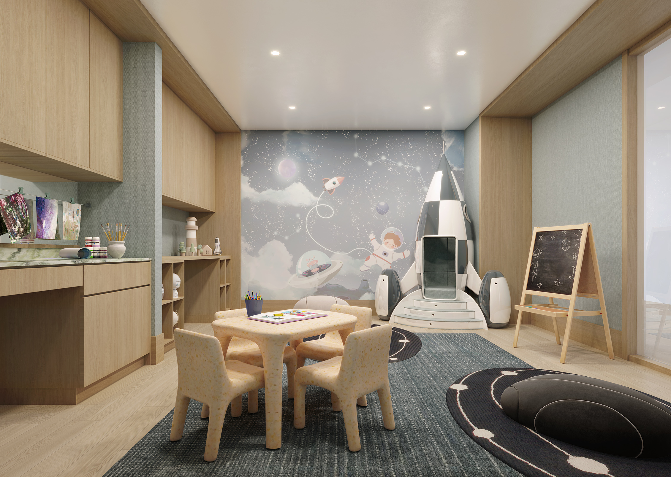 The children's playroom at Chelsea Canvas